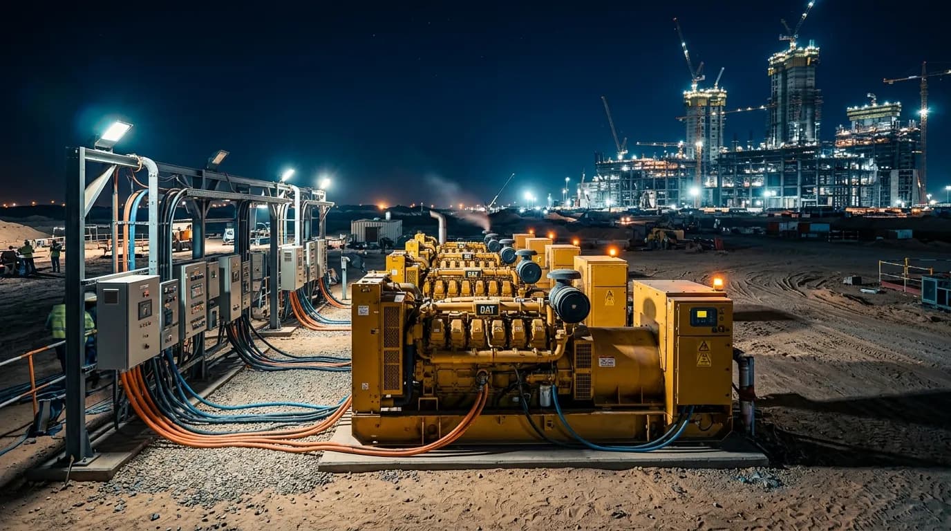 AMG Power industrial generator operations facility in Saudi Arabia
